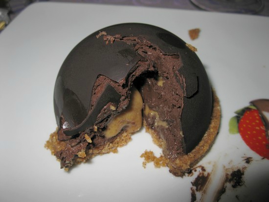 Cuisine Coccinelle | Dôme mousse chocolat insert speculoos