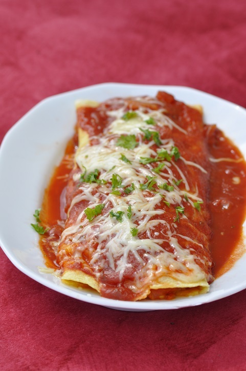 Cuisine Coccinelle | Enchiladas aux petits légumes et chèvre