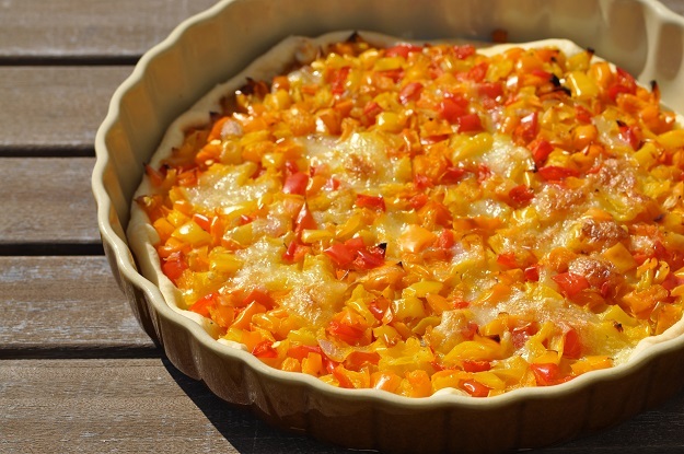 Cuisine Coccinelle | Tarte aux poivrons et mozzarella