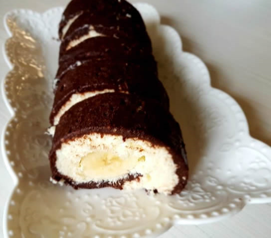 Cuisine Coccinelle | Roulé au chocolat et à la banane