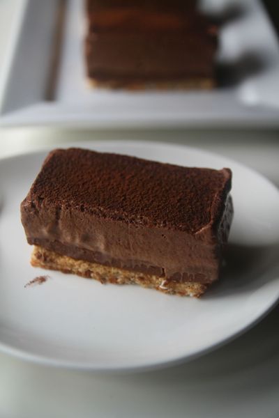 Cuisine Coccinelle | Entremets croustillant à la mousse au chocolat