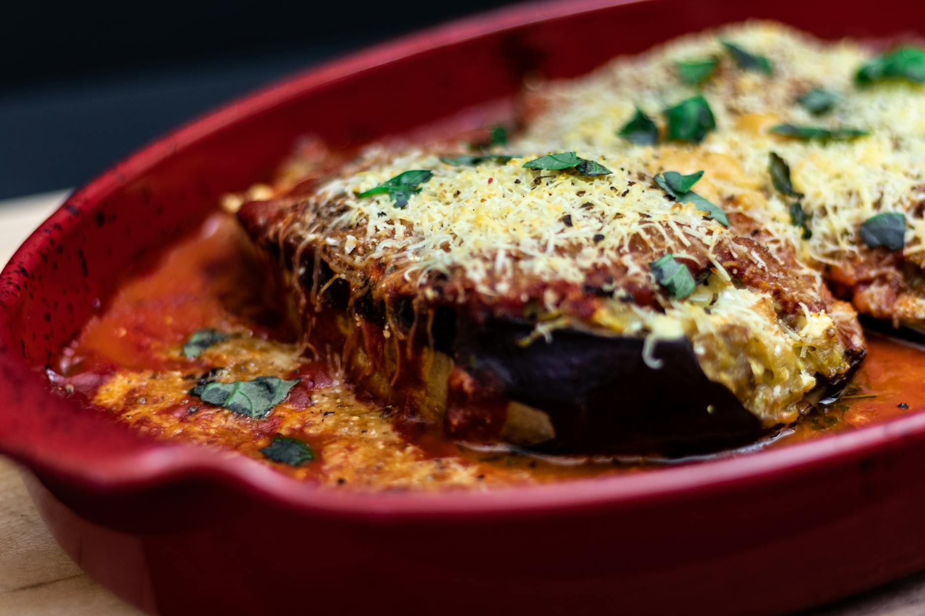 Aubergines Parmigiana Rapide