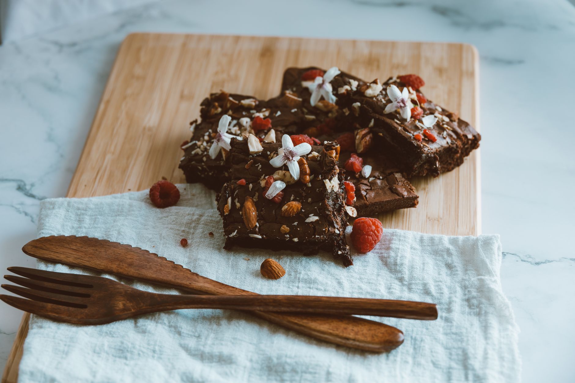 Brownies fondants vegan